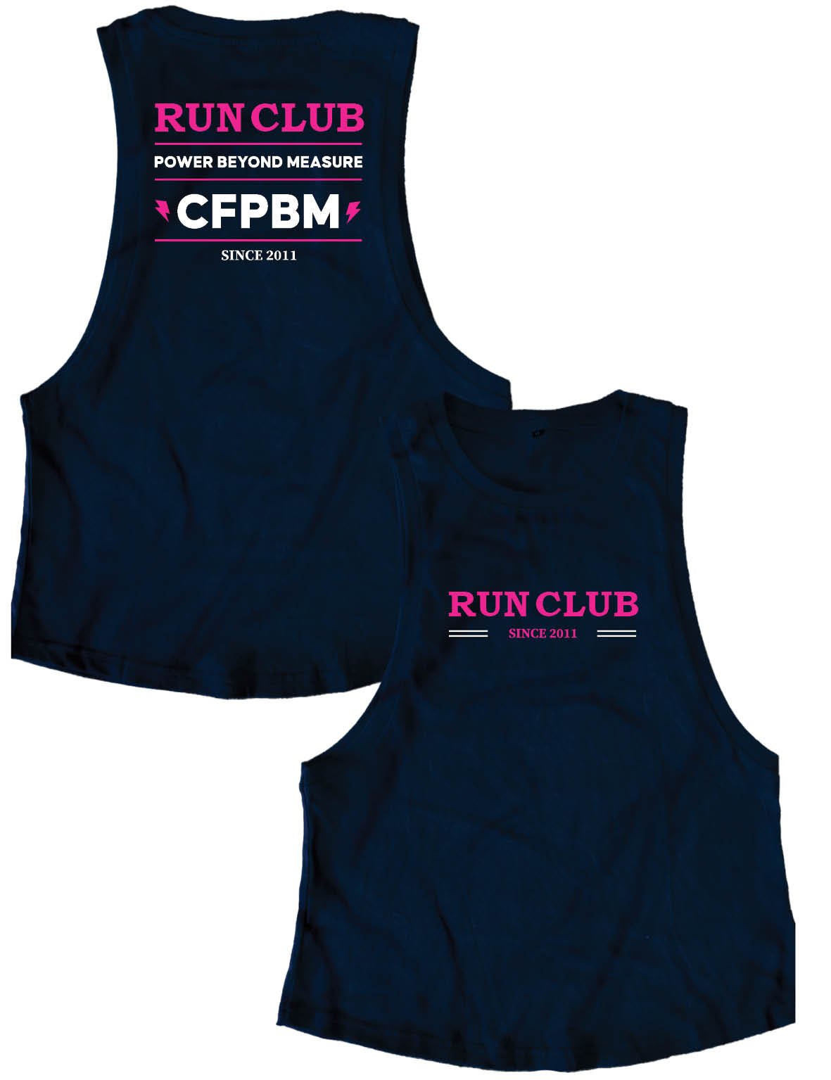 Ladies Muscle Tank Tops - Run Club - PBM - AMRAP