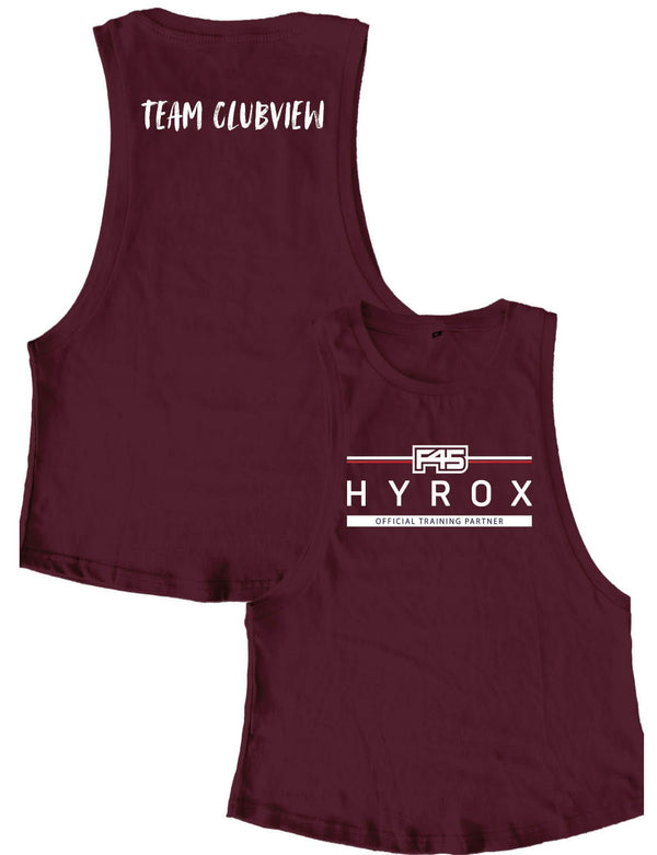 Ladies Muscle Tank Tops - Team Clubview - F45 - AMRAP