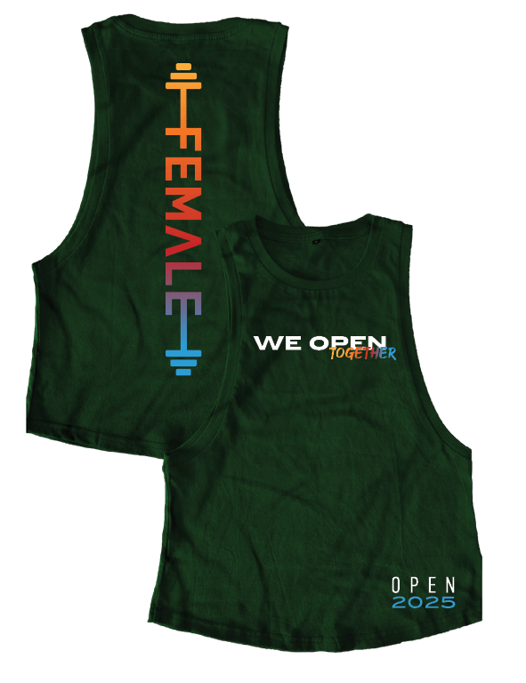 Ladies Muscle Tank Tops - We Open Together - BFF - Open 2025 - AMRAP