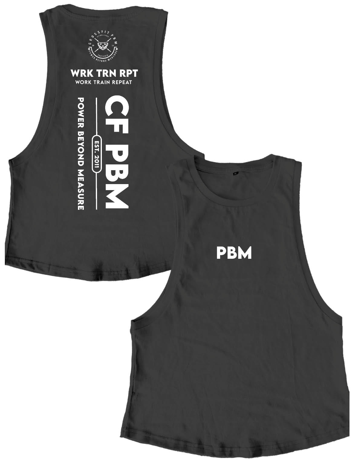 Ladies Muscle Tank Tops - Work Train Repeat - PBM - AMRAP