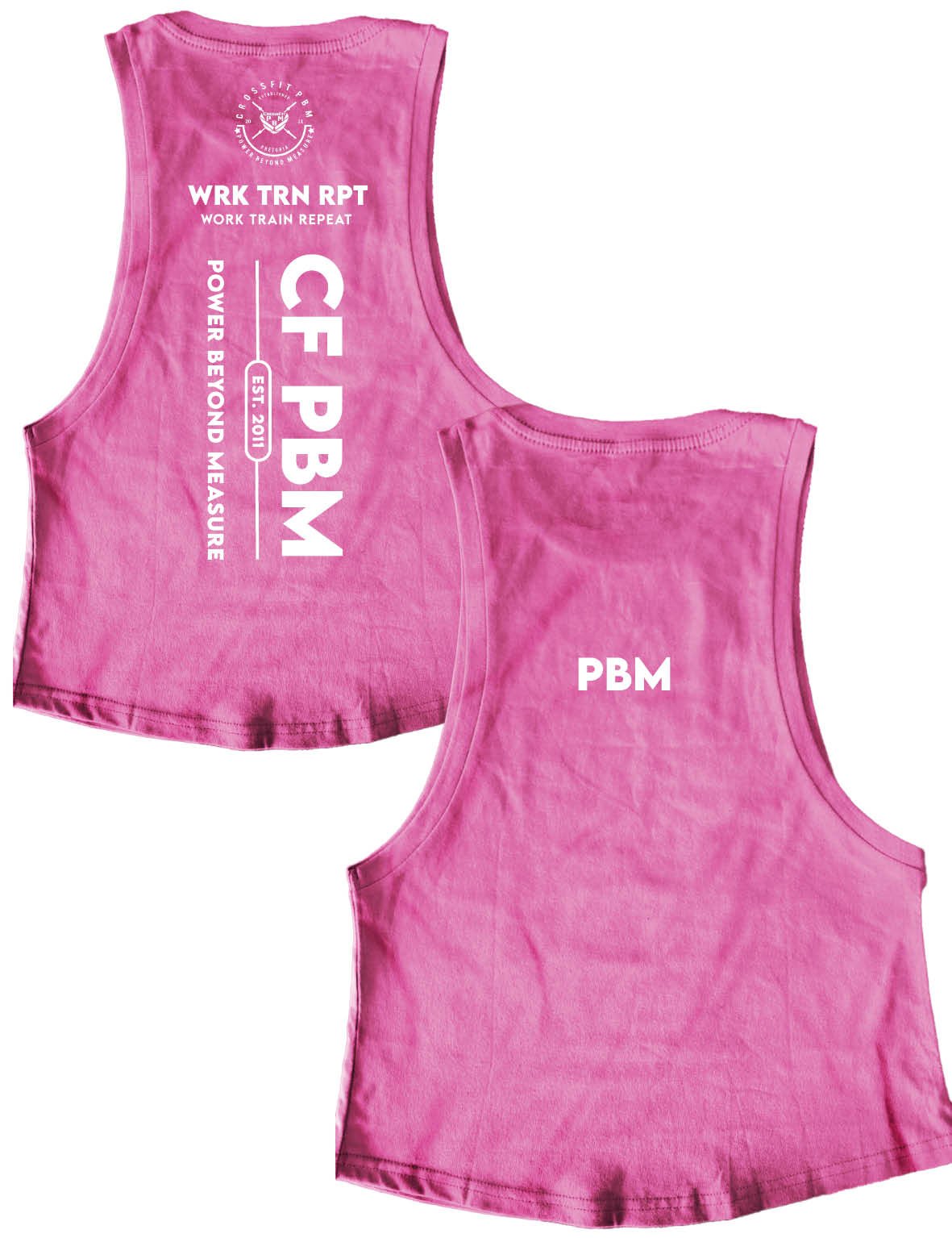 Ladies Muscle Tank Tops - Work Train Repeat - PBM - AMRAP
