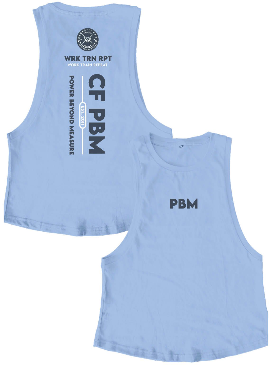 Ladies Muscle Tank Tops - Work Train Repeat - PBM - AMRAP