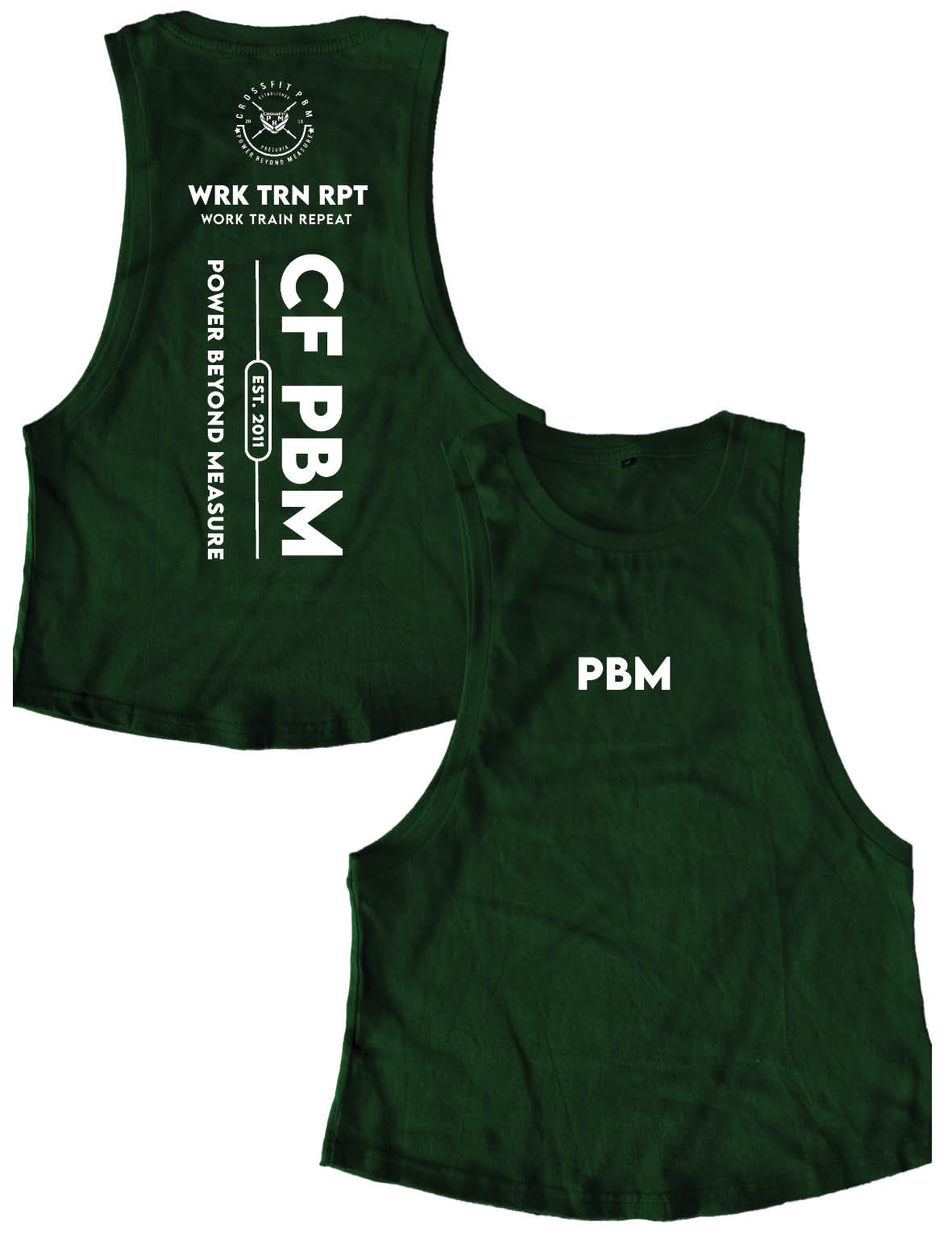 Ladies Muscle Tank Tops - Work Train Repeat - PBM - AMRAP