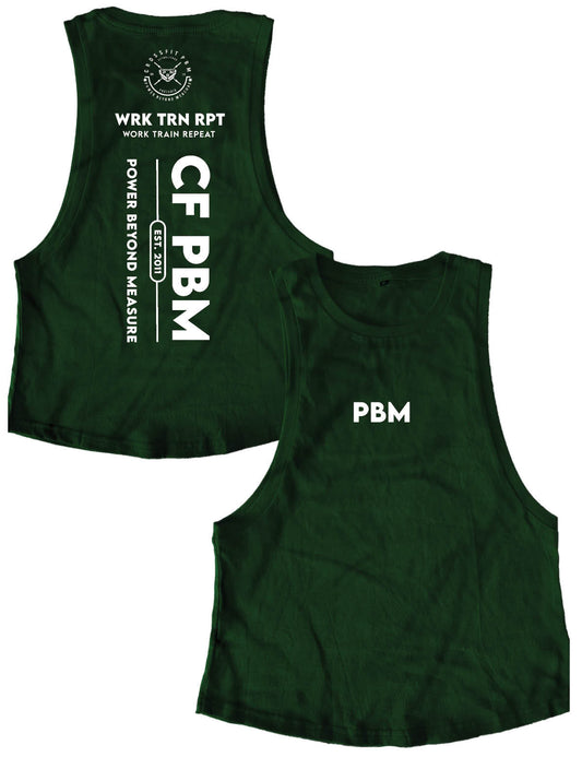 Ladies Muscle Tank Tops - Work Train Repeat - PBM - AMRAP