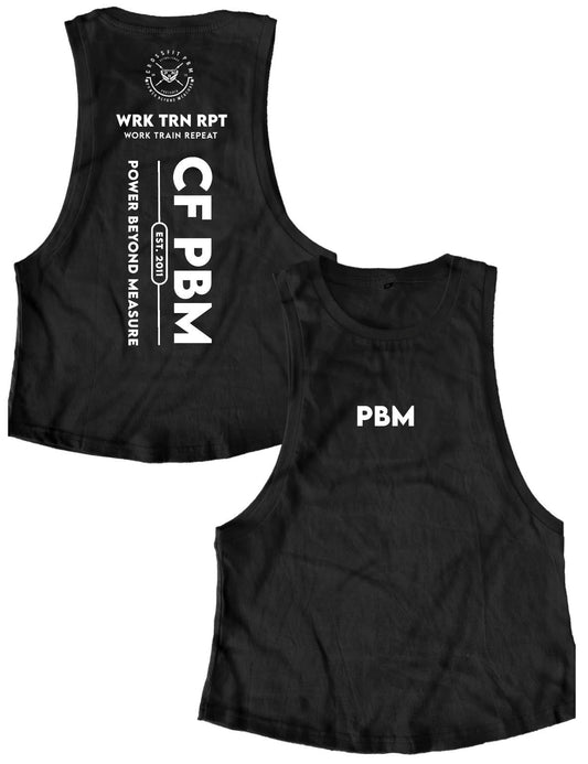 Ladies Muscle Tank Tops - Work Train Repeat - PBM - AMRAP