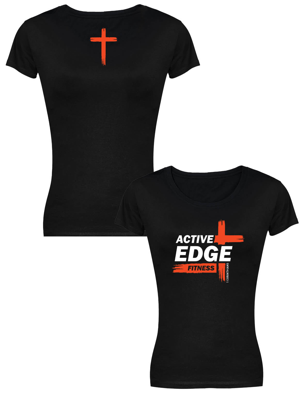 Ladies Premium Tee - Cross - Active Edge - AMRAP