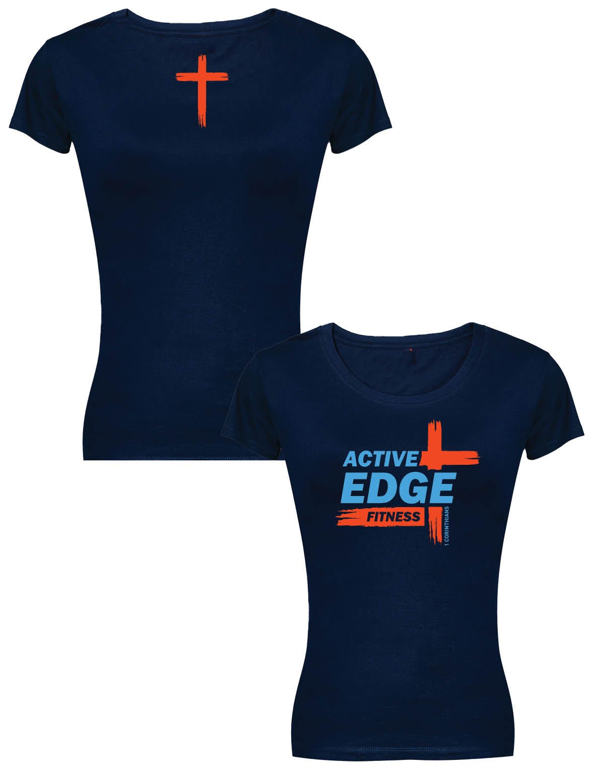 Ladies Premium Tee - Cross - Active Edge - AMRAP