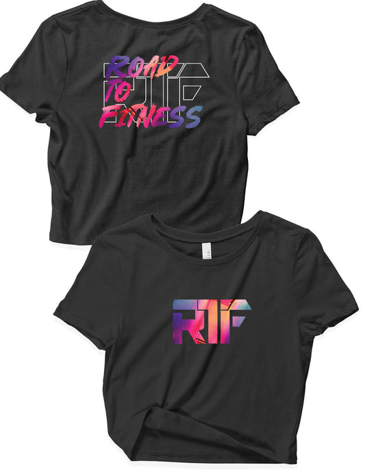 Ladies White Crop Tops - RTF Colour - RTF CF - AMRAP