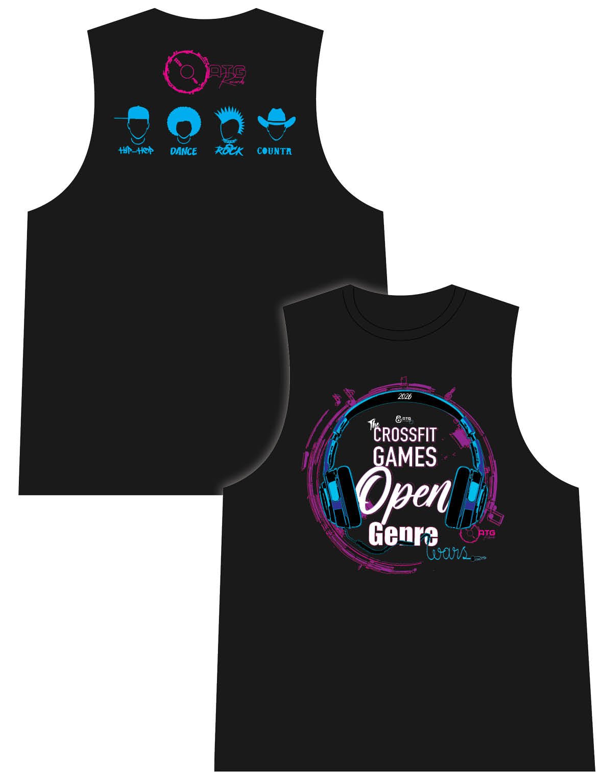 Mens Sleeveless Vest - Open 2026 - ATG - AMRAP