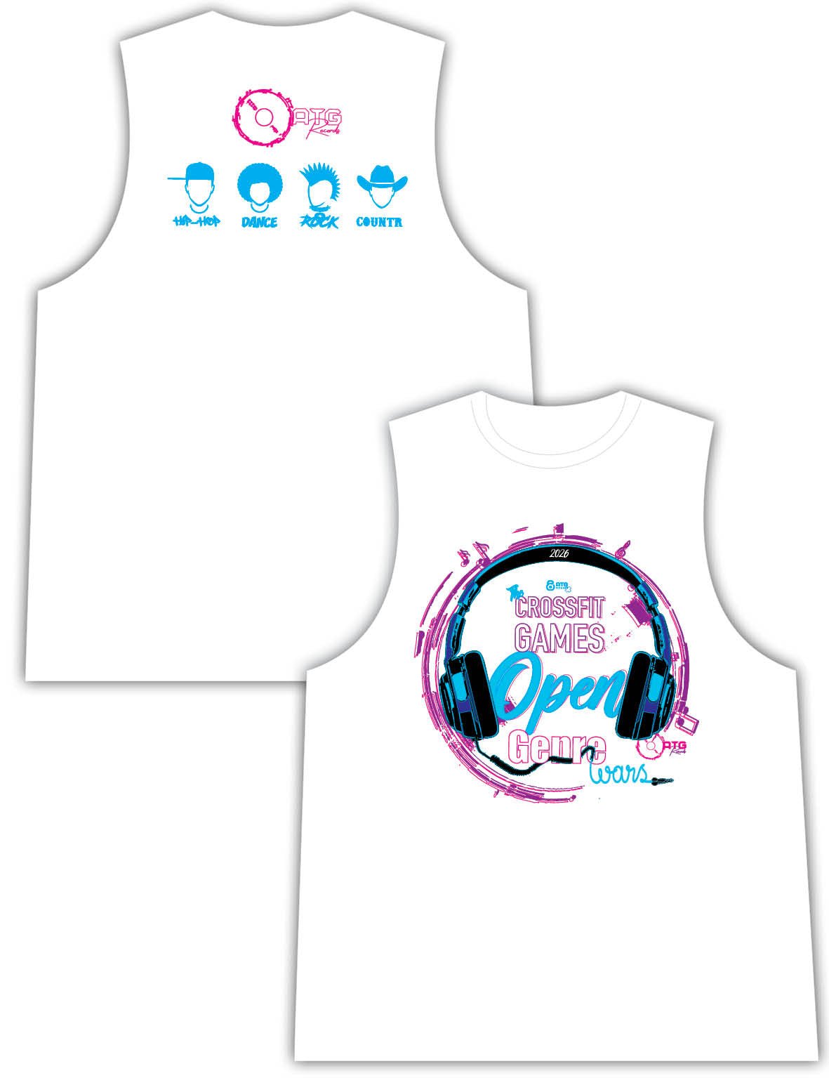 Mens Sleeveless Vest - Open 2026 - ATG - AMRAP
