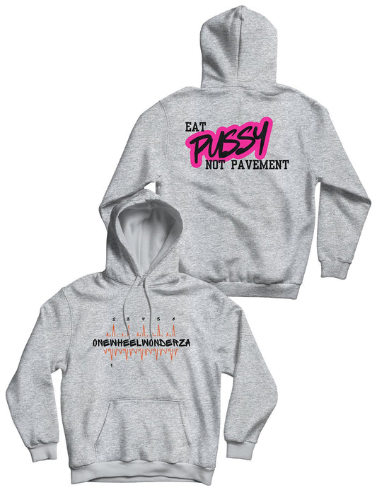Unisex Grey Melange Hoodie 280g - Not Pavement - OneWheelWonderZA - AMRAP INDUSTRIES