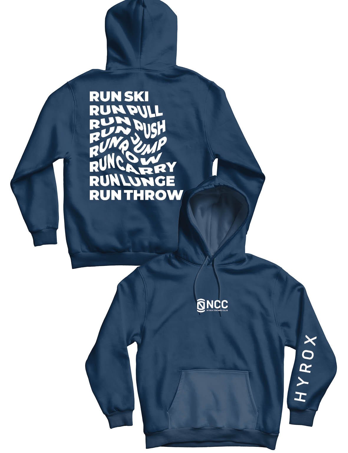 Unisex Hoodie 240g - Run Pull Ski - NCC - AMRAP