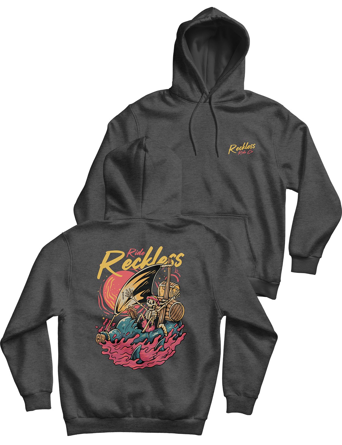 Unisex Hoodie 240g Shipwrecked Reckless Ride Co AMRAP INDUSTRIES