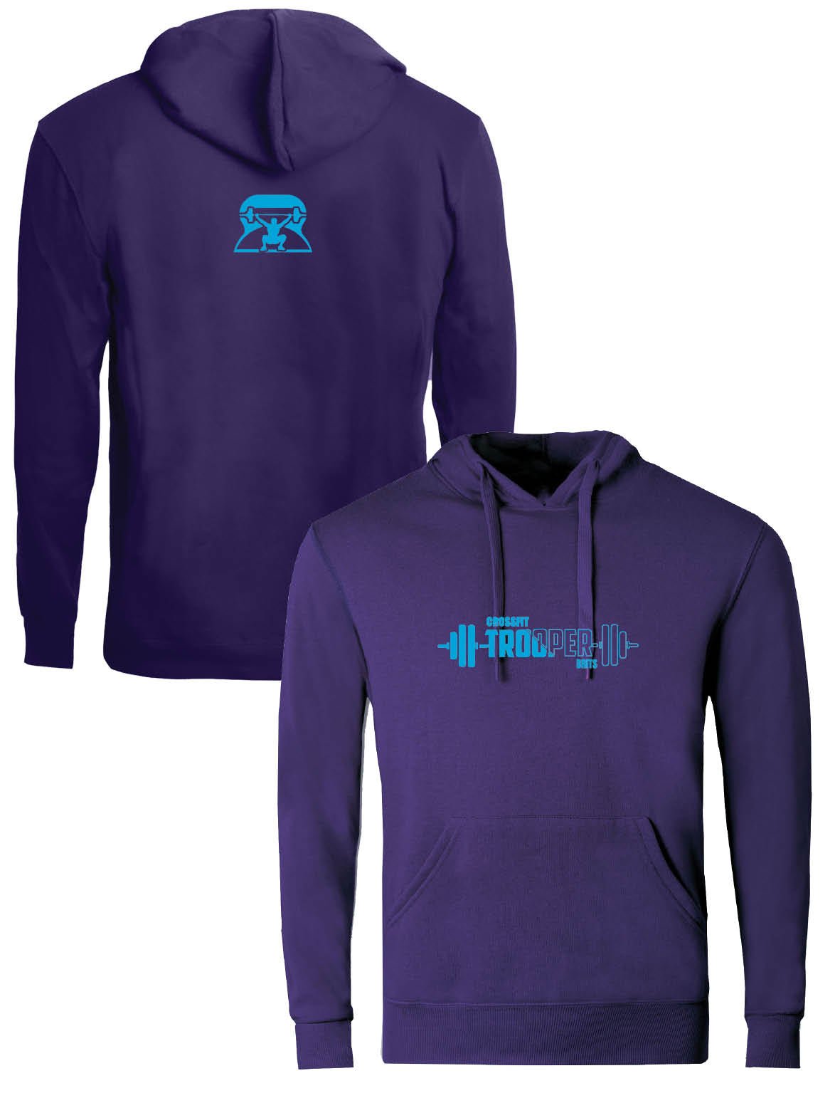 Unisex Hoodie 240g - Trooper Plain - Trooper Brits - AMRAP