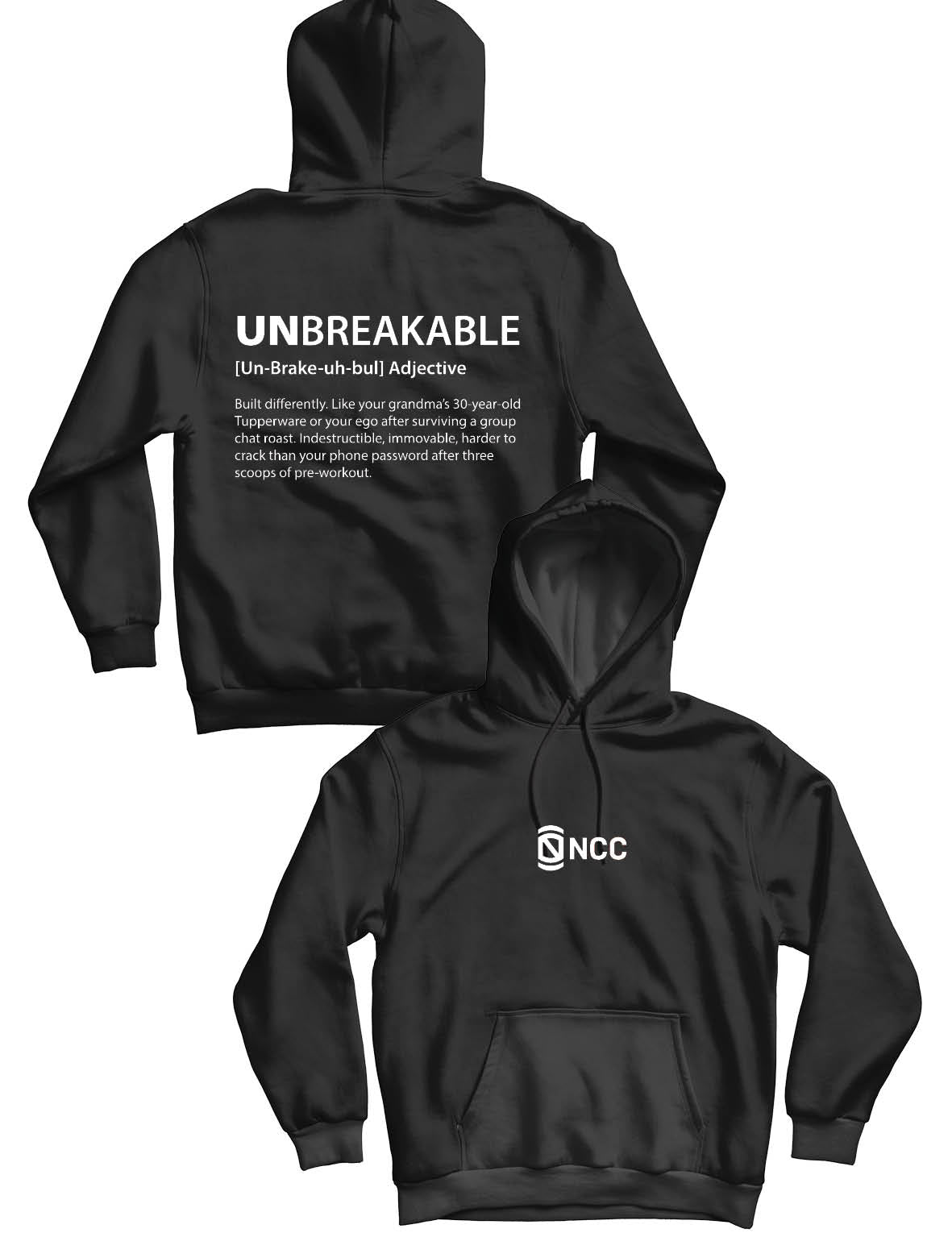 Unisex Hoodie 240g - Unbreakable - NCC - AMRAP
