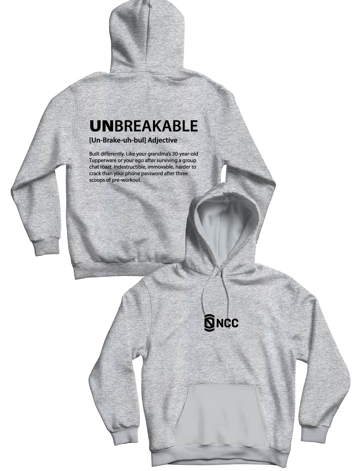 Unisex Hoodie 240g - Unbreakable - NCC - AMRAP