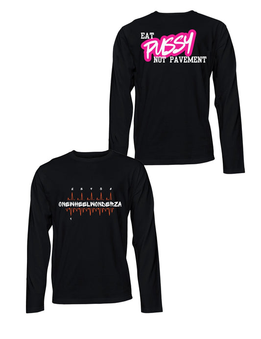 Universal Black Premium Long Sleeve Tee - Not Pavement - OneWheelWonderZA - AMRAP INDUSTRIES