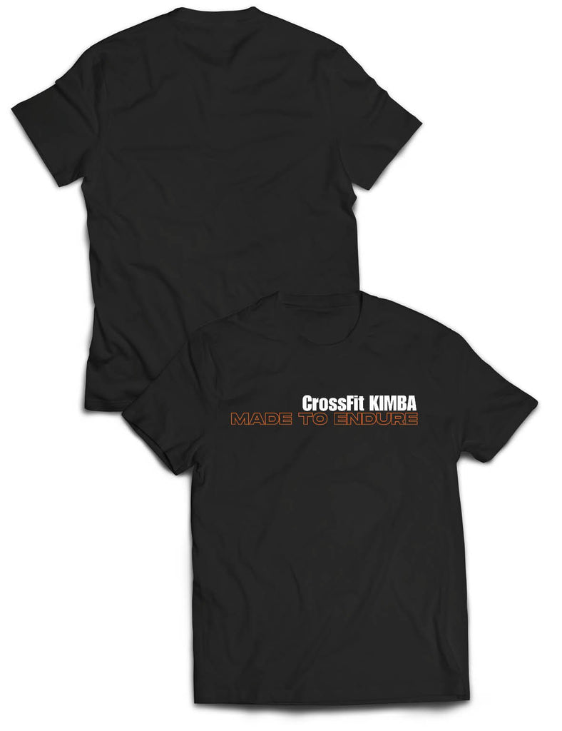 Universal Black Premium Tee - Made to Endure Flagship - CrossFit Kimba - AMRAP