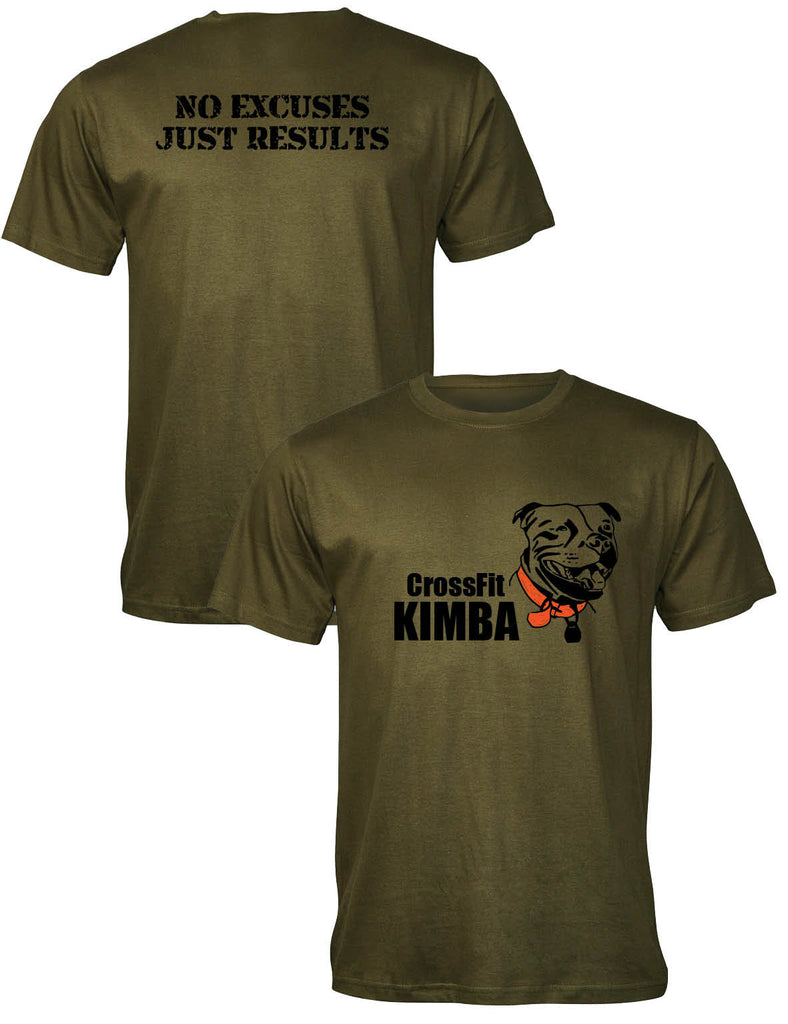 Universal Black Premium Tee - No Excuses - CrossFit Kimba - AMRAP