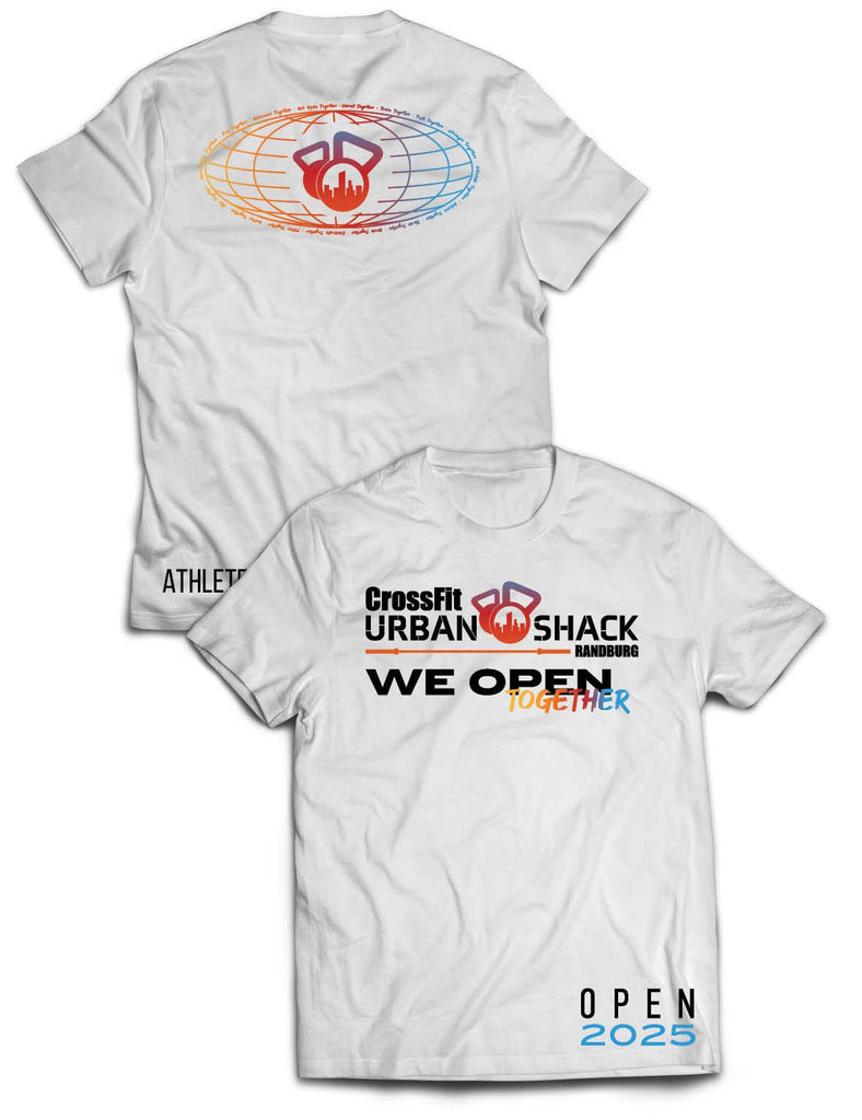 Universal Premium Tee - We Open Together - Open 2025 - Crossfit Urban Shack - AMRAP
