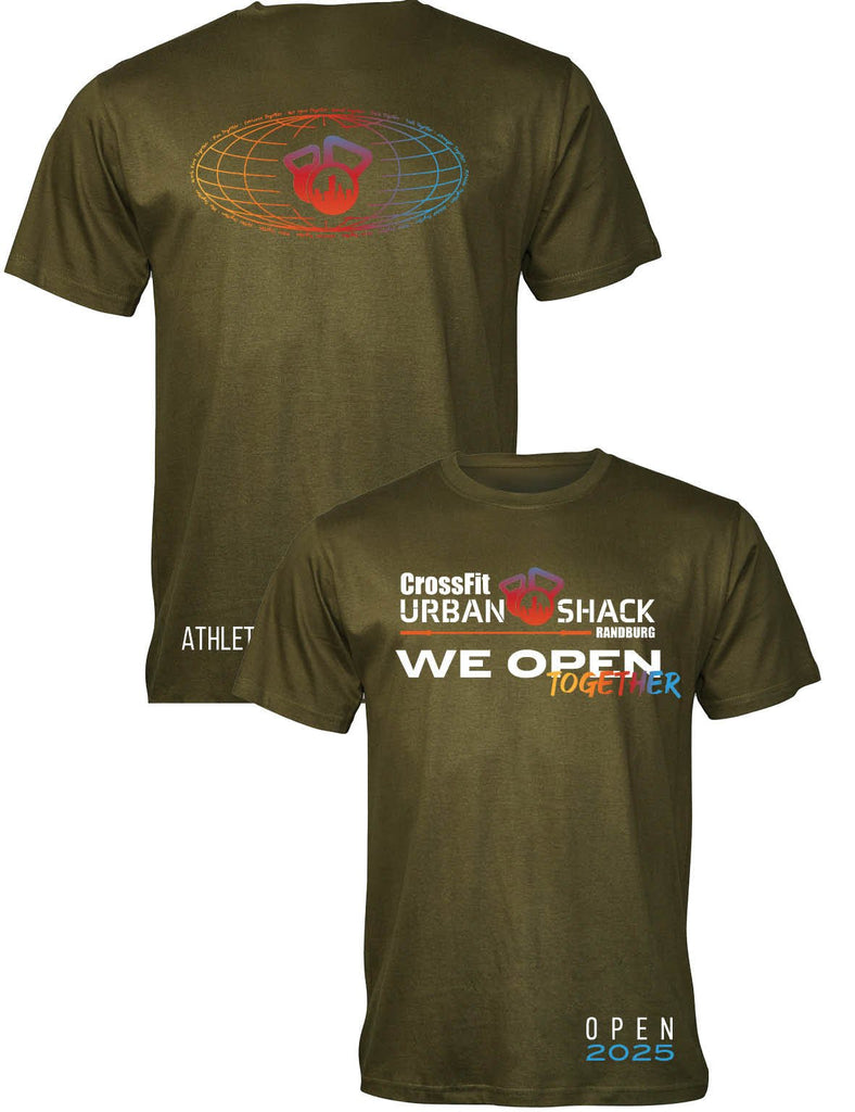 Universal Premium Tee - We Open Together - Open 2025 - Crossfit Urban Shack - AMRAP