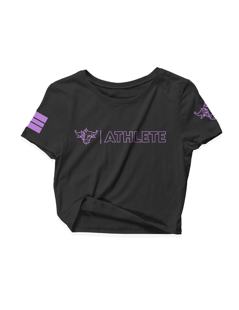 Ladies Black Crop Tops - Athlete - Artaxes - AMRAP INDUSTRIES