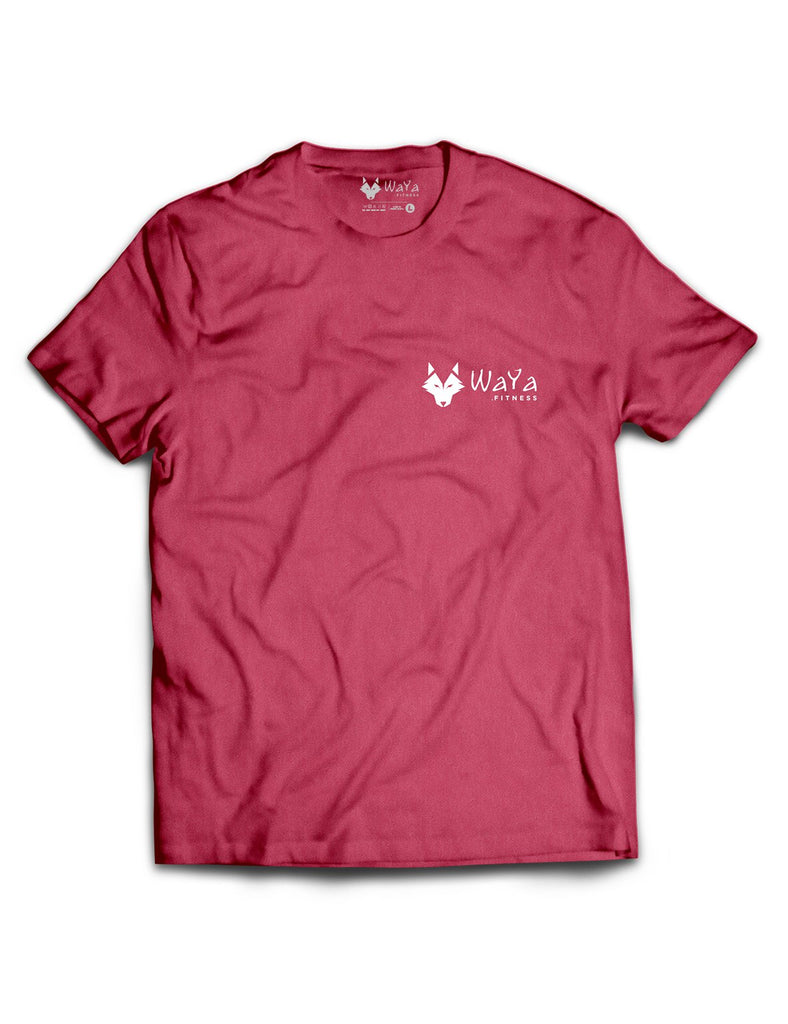Universal Burgundy Melange Premium Tee - Flagship - Waya Fitness - AMRAP INDUSTRIES