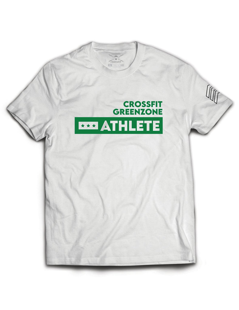 Universal White Premium Tee - Athlete - Greenzone - AMRAP INDUSTRIES